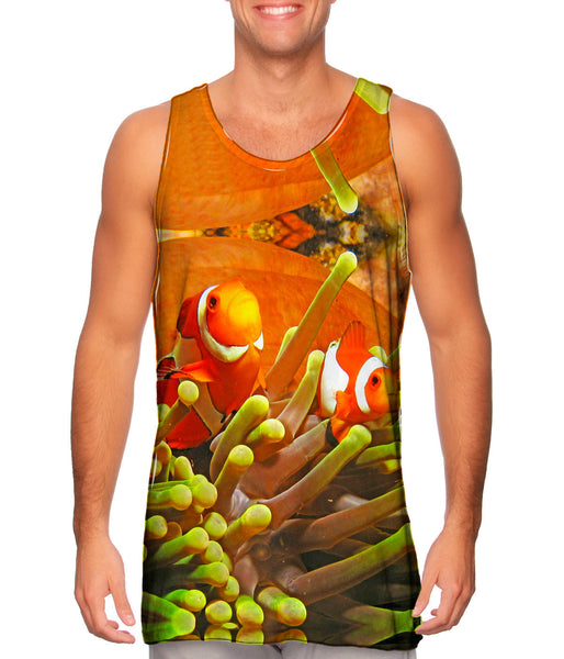 Anemone Fish Underwater Mens Tank Top