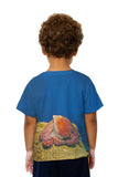 Kids Sitting Octopus Underwater