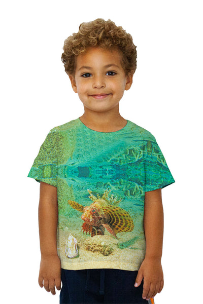 Kids Zebra Dwarf Lionfish Underwater Kids T-Shirt