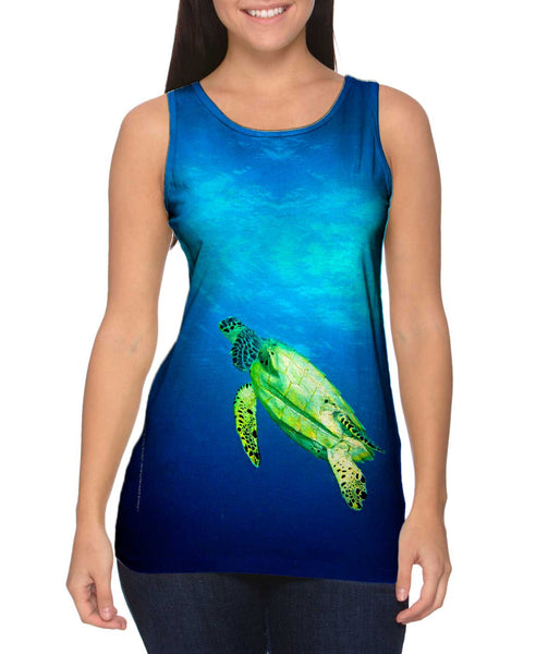 Similan Turtle Rising Underwater&nbsp;Womens Tank Top