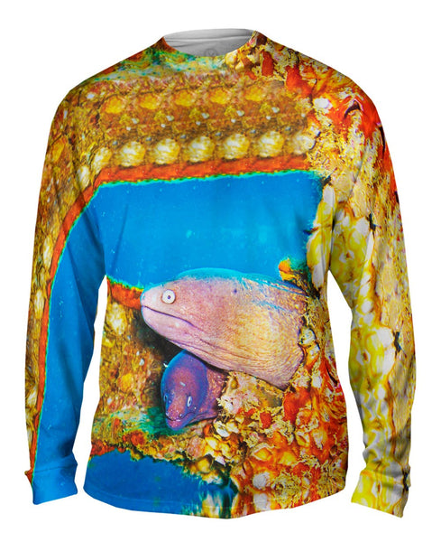 Two Moray Eels Underwater&nbsp;Mens Long Sleeve