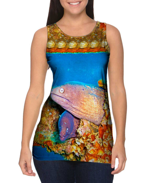 Two Moray Eels Underwater&nbsp;Womens Tank Top