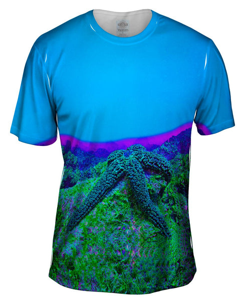 Neon Starfish Glow Underwater&nbsp;Mens T-Shirt