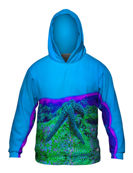 Neon Starfish Glow Underwater Mens Hoodie Sweater