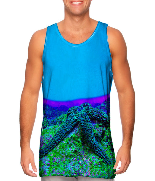 Neon Starfish Glow Underwater&nbsp;Mens Tank Top