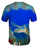 Hawksbill Sea Turtle Underwater