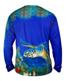 Hawksbill Sea Turtle Underwater