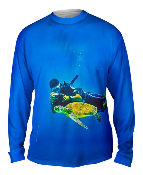 Photographing Turtles Underwater&nbsp;Mens Long Sleeve