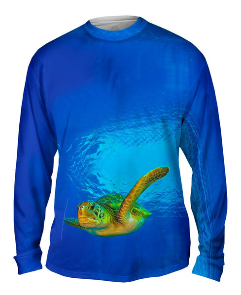 Green Turtle Underwater&nbsp;Mens Long Sleeve