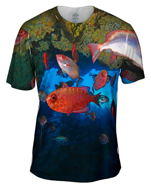 Large Cueva Del Tiburon Underwater&nbsp;Mens T-Shirt
