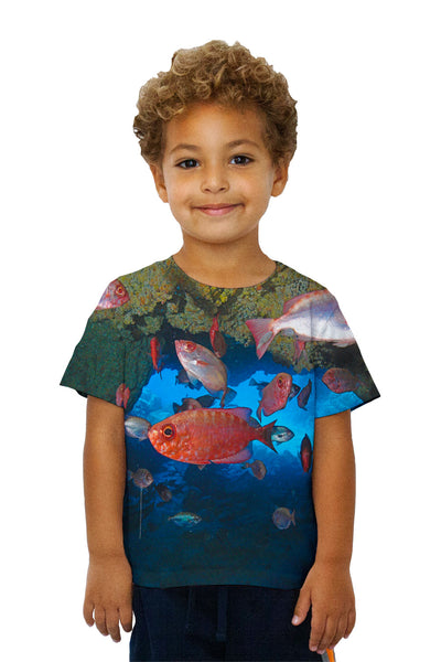 Kids Large Cueva Del Tiburon Underwater Kids T-Shirt