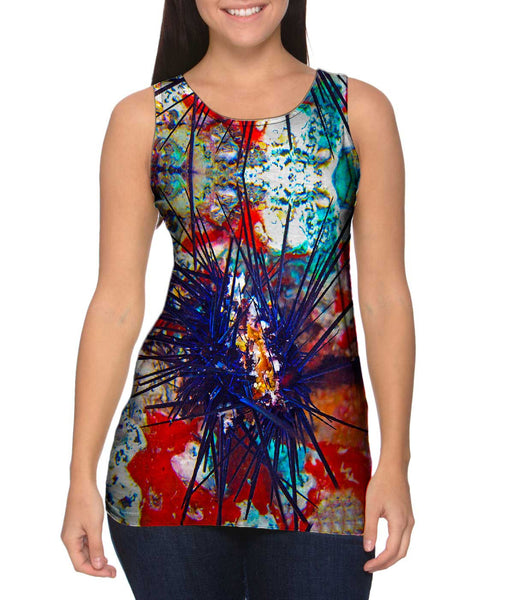 Diadema Antillarum Abstract Urchin Underwater&nbsp;Womens Tank Top
