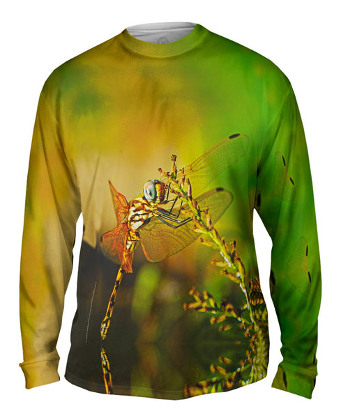 Dragon Fly At Rest&nbsp;Mens Long Sleeve