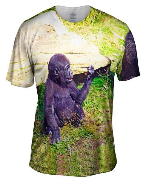 Baby Gorilla Manicure Mens T-Shirt