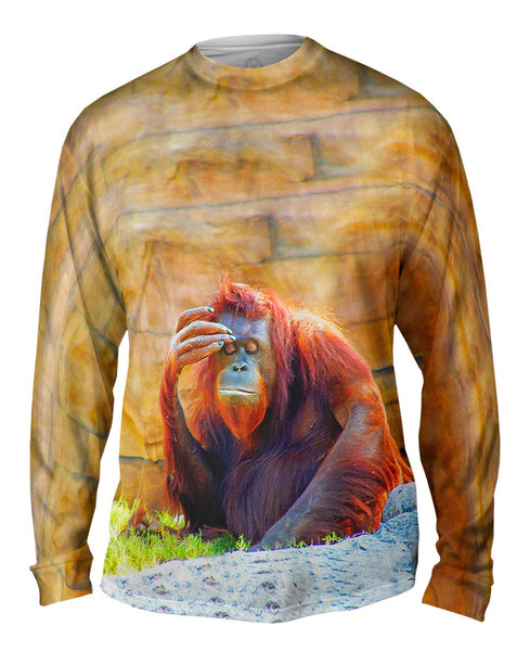 Did I Leave The Stove On Chimp&nbsp;Mens Long Sleeve