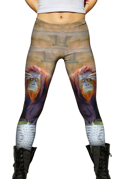 Did I Leave The Stove On Chimp&nbsp;Womens Leggings
