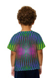 Kids Pink Purple Green Zebra Stripes