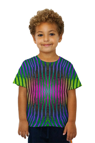 Kids Pink Purple Green Zebra Stripes