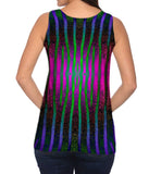 Pink Purple Green Zebra Stripes