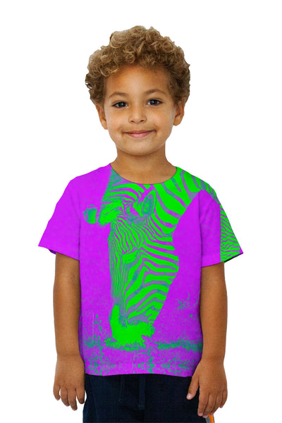 Kids Neon Pink Zebra&nbsp;Kids T-Shirt