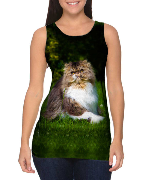 Grassy Cat&nbsp;Womens Tank Top