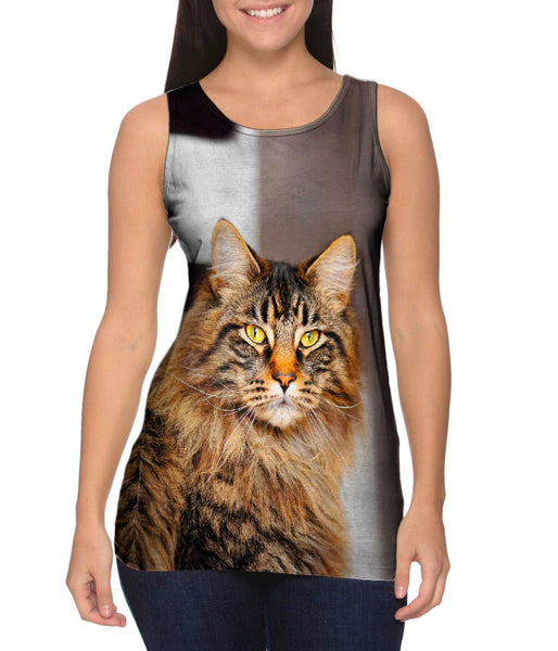 Fluffy Jaguar Cat&nbsp;Womens Tank Top