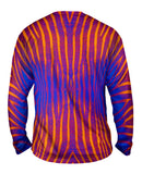 Blue Purple Orange Zebra Stripes