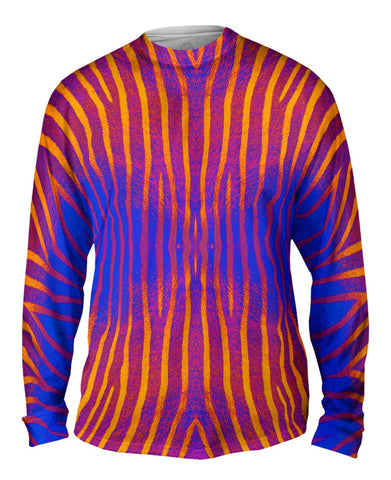 Blue Purple Orange Zebra Stripes