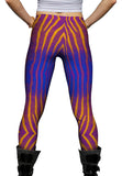 Blue Purple Orange Zebra Stripes