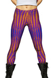Blue Purple Orange Zebra Stripes