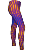 Blue Purple Orange Zebra Stripes