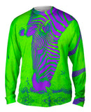 Neon Purple Green Zebra