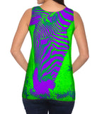 Neon Purple Green Zebra