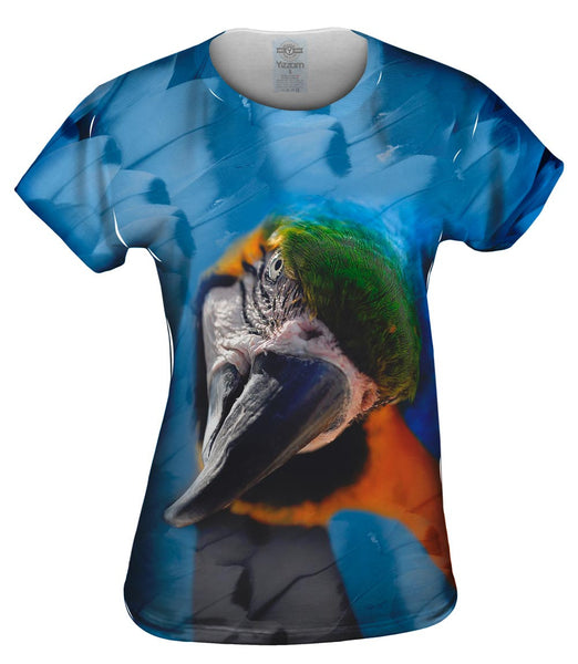 Ara Yellow Macaw Feathers Womens Top