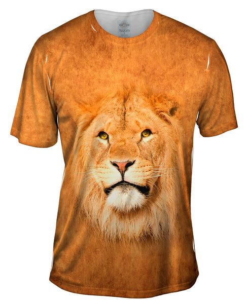 Serious Lion Face Mens T-Shirt