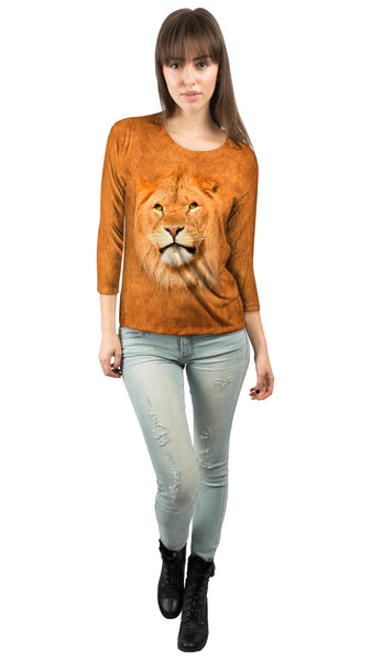 Serious Lion Pose&nbsp;Womens 3/4 Sleeve