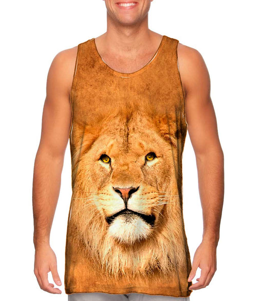 Serious Lion Pose&nbsp;Mens Tank Top
