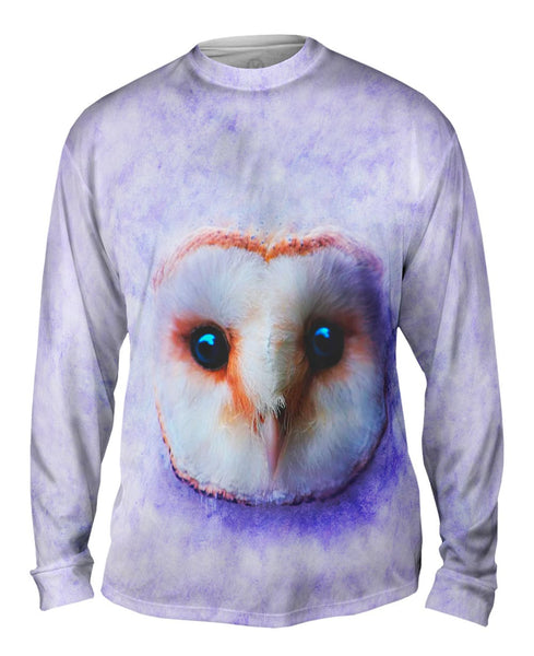 Owl Face Violet&nbsp;Mens Long Sleeve
