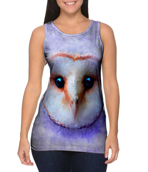 Owl Face Violet&nbsp;Womens Tank Top