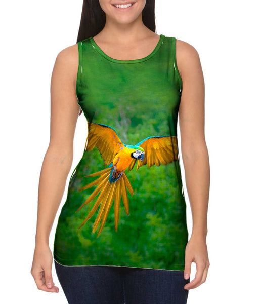 Macaw Parrot Soar&nbsp;Womens Tank Top