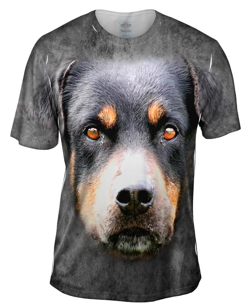 Rottweiler Dog Face Mens T-Shirt