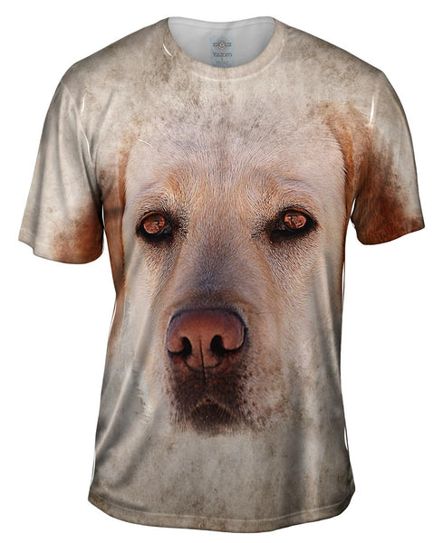 Golden Labrador Dog Face Mens T-Shirt