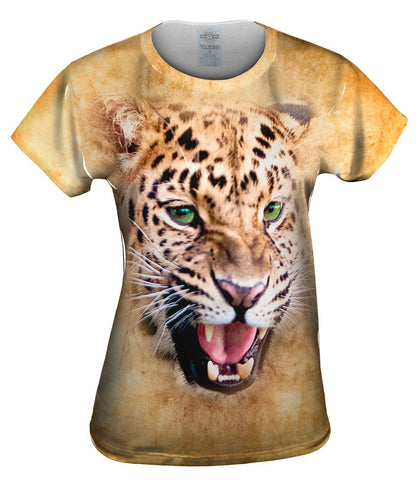 Growling Leopard Face