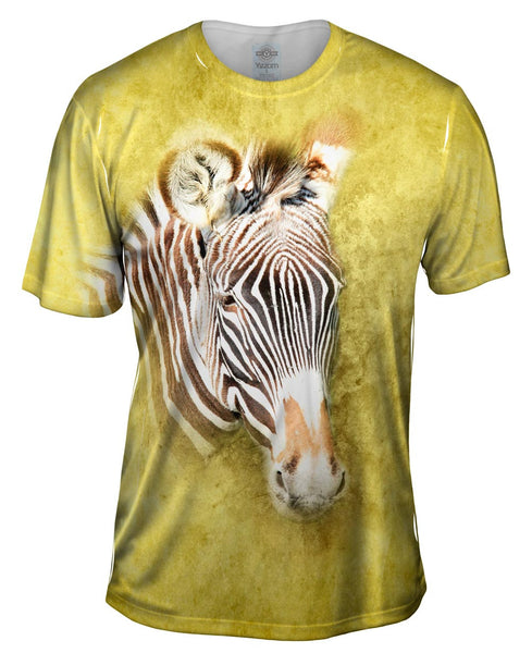 Zebra Face Safari Mens T-Shirt