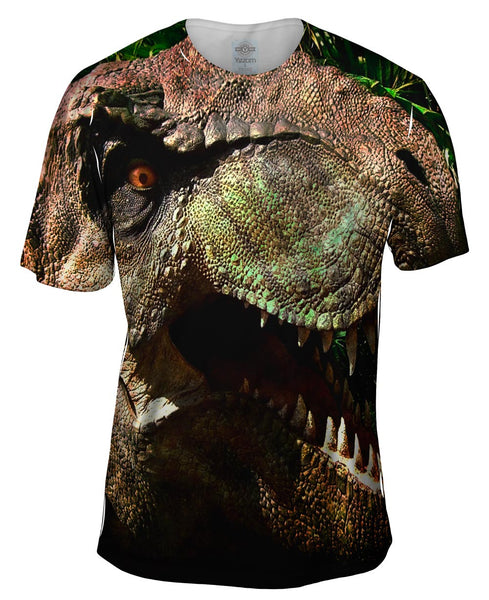 Scary Face T Rex Mens T-Shirt