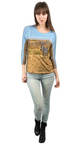 Forest Wolf Womens 3/4 Sleeve