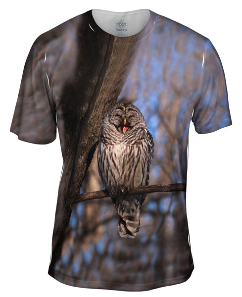 Laughing Barred Owl&nbsp;Mens T-Shirt