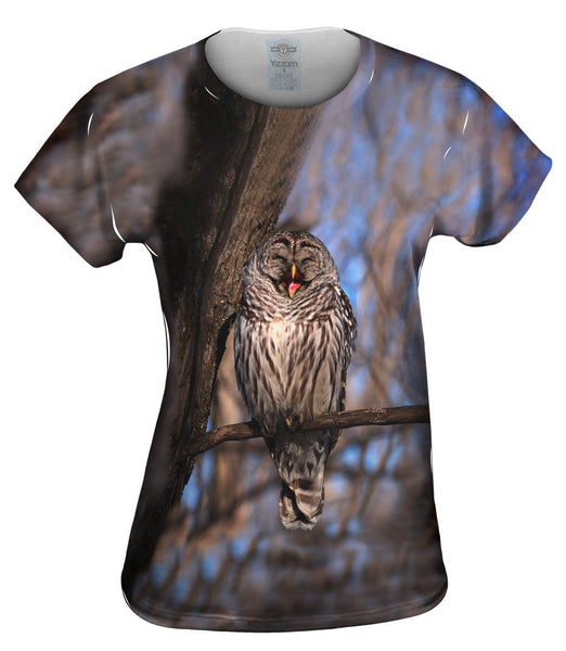Laughing Barred Owl Womens Top