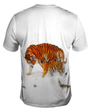 Amur Tiger Mother Snow Play