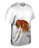 Amur Tiger Mother Snow Play